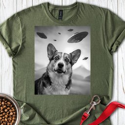 Corgi Ufo T Shirt Gift For Dog Lover