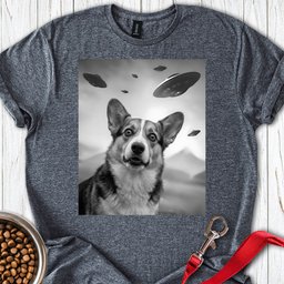 Corgi Ufo T Shirt Gift For Dog Lover