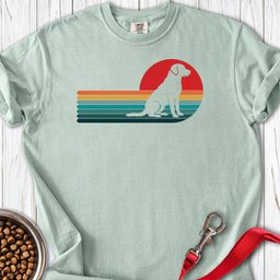 Chesapeake Bay Retriever Retro Sunset Premium Tee Gift For Dog Lover