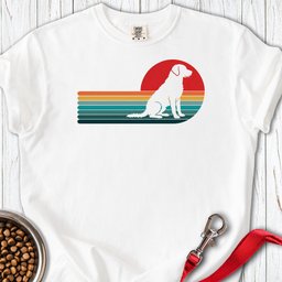 Chesapeake Bay Retriever Retro Sunset Premium Tee Gift For Dog Lover