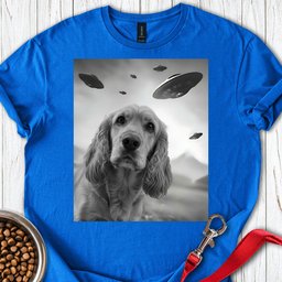 Cocker Spaniel Ufo Selfie T Shirt Gift For Dog Lover