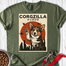 Corgzilla T Shirt Gift For Dog Lover