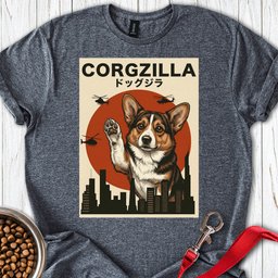 Corgzilla T Shirt Gift For Dog Lover