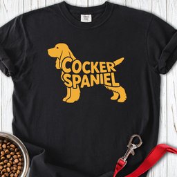Cocker Spaniel Retro Premium Tee Gift For Dog Lover