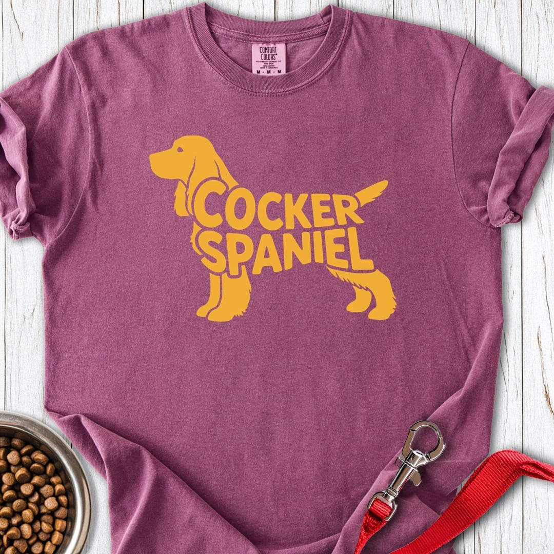 Cocker Spaniel Retro Premium Tee Gift For Dog Lover