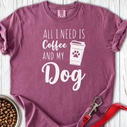 Coffee And Dog Premium Tee Gift For Dog Lover