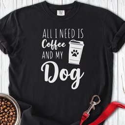 Coffee And Dog Premium Tee Gift For Dog Lover