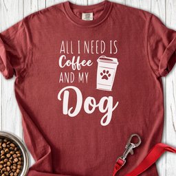 Coffee And Dog Premium Tee Gift For Dog Lover