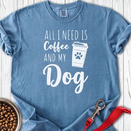 Coffee And Dog Premium Tee Gift For Dog Lover