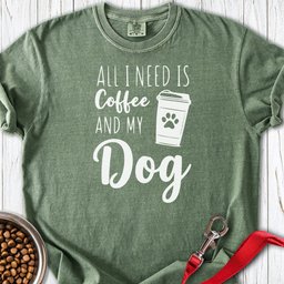 Coffee And Dog Premium Tee Gift For Dog Lover