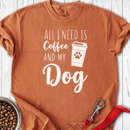 Coffee And Dog Premium Tee Gift For Dog Lover