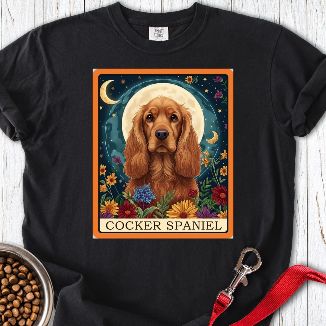 Cocker Spaniel Tarot Premium Tee Gift For Dog Lover