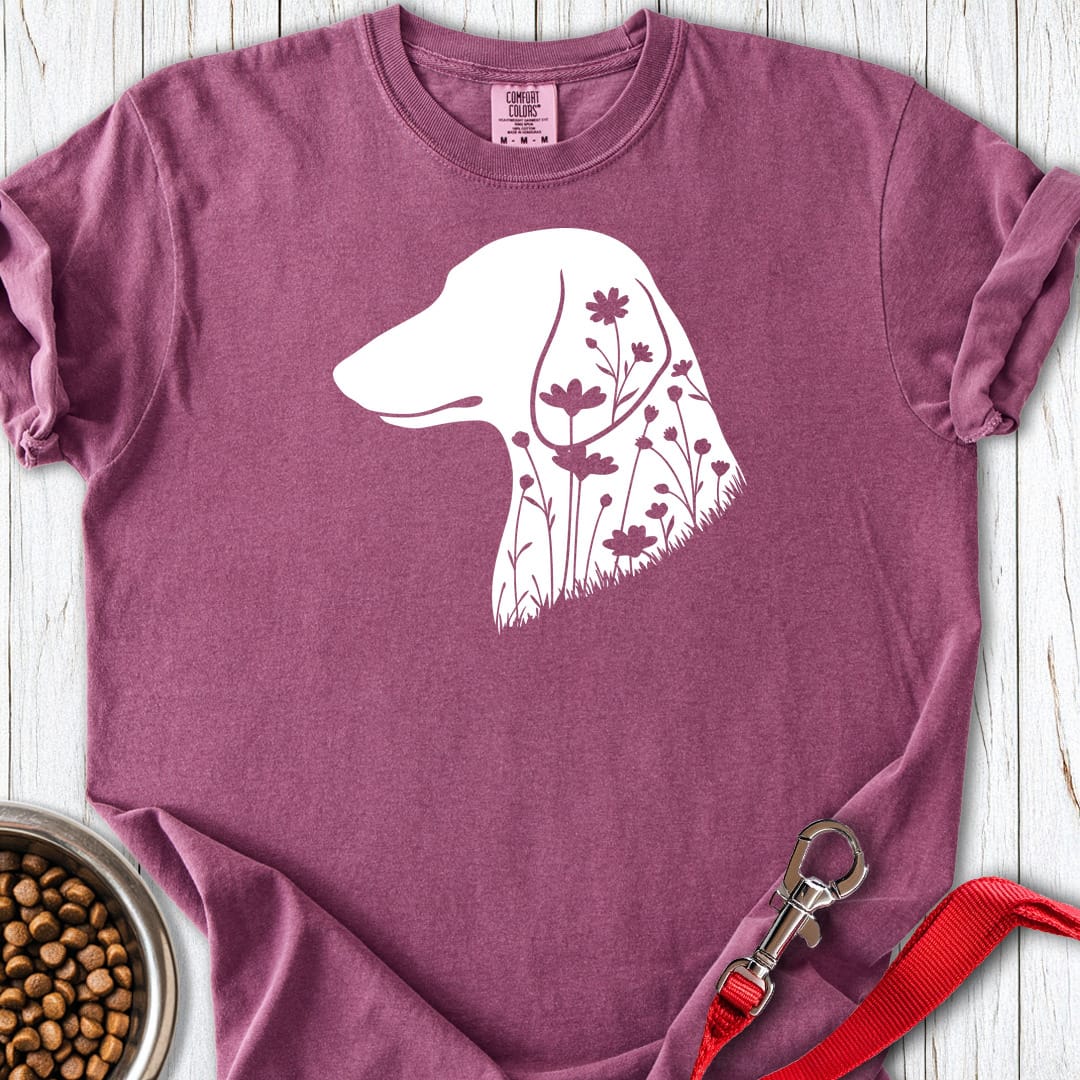 Dachshund Flowers Premium Tee Gift For Dog Lover