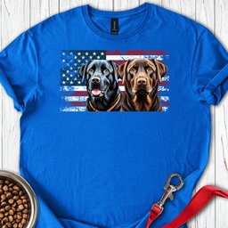 Chocolate And Black Labrador T Shirt Gift For Dog Lover