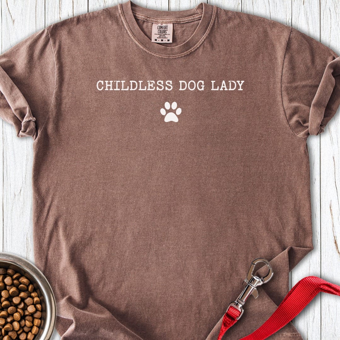 Childless Dog Lady Premium Tee Gift For Dog Lover