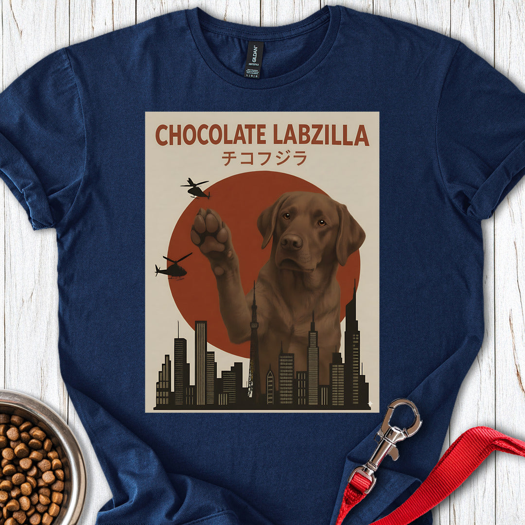 Chocolate Labzilla Labrador T Shirt Gift For Dog Lover