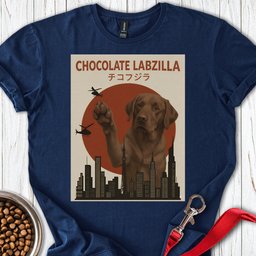 Chocolate Labzilla Labrador T Shirt Gift For Dog Lover