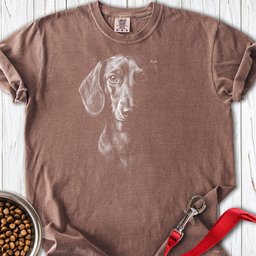 Dachshund Engraved Premium Tee Gift For Dog Lover