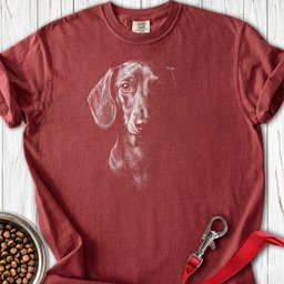 Dachshund Engraved Premium Tee Gift For Dog Lover