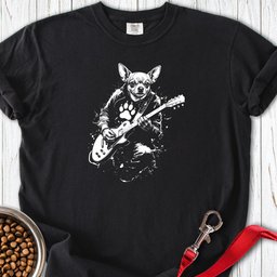 Chihuahua Guitar Premium Tee Gift For Dog Lover