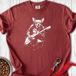 Chihuahua Guitar Premium Tee Gift For Dog Lover