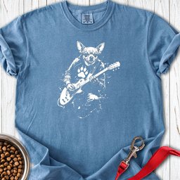 Chihuahua Guitar Premium Tee Gift For Dog Lover