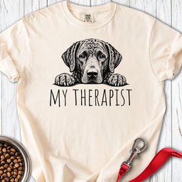 Chesapeake Bay Retriever My Therapist Premium Tee Gift For Dog Lover