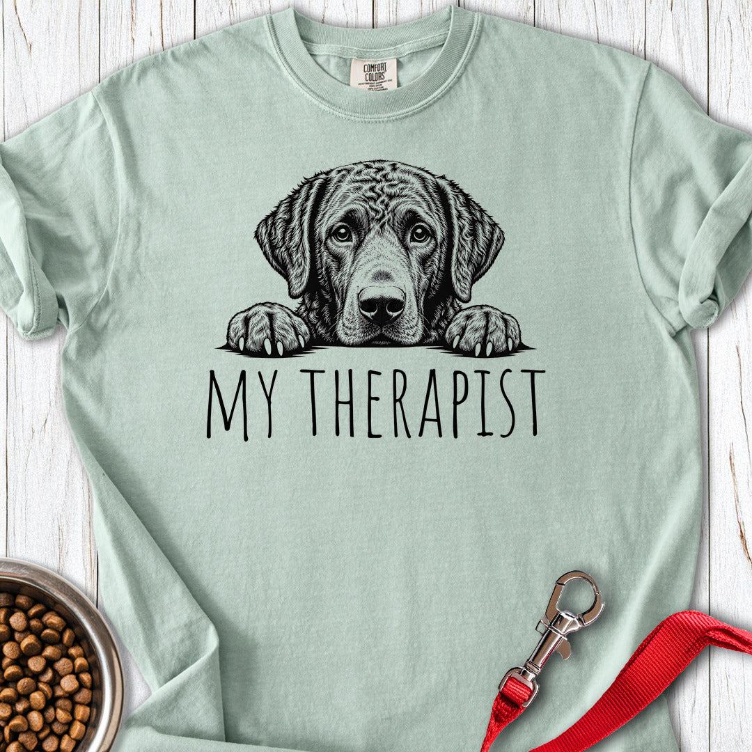 Chesapeake Bay Retriever My Therapist Premium Tee Gift For Dog Lover