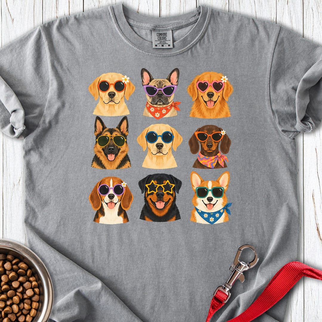 Cute Dog Portraits Premium Tee Gift For Dog Lover