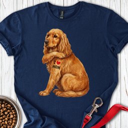 Cocker Spaniel I Love Mom T Shirt Gift For Mom