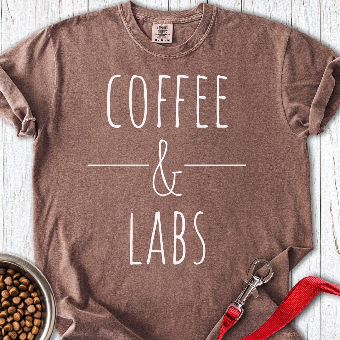 Coffee And Labradors Premium Tee Gift For Dog Lover