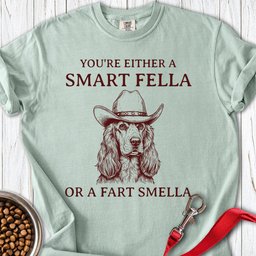 Cocker Spaniel Smart Fella Premium Tee Gift For Dog Lover