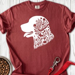 Chesapeake Bay Retriever Flowers Premium Tee Gift For Dog Lover