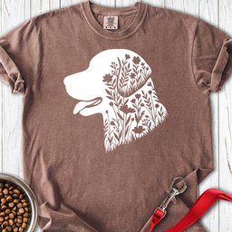 Chesapeake Bay Retriever Flowers Premium Tee Gift For Dog Lover