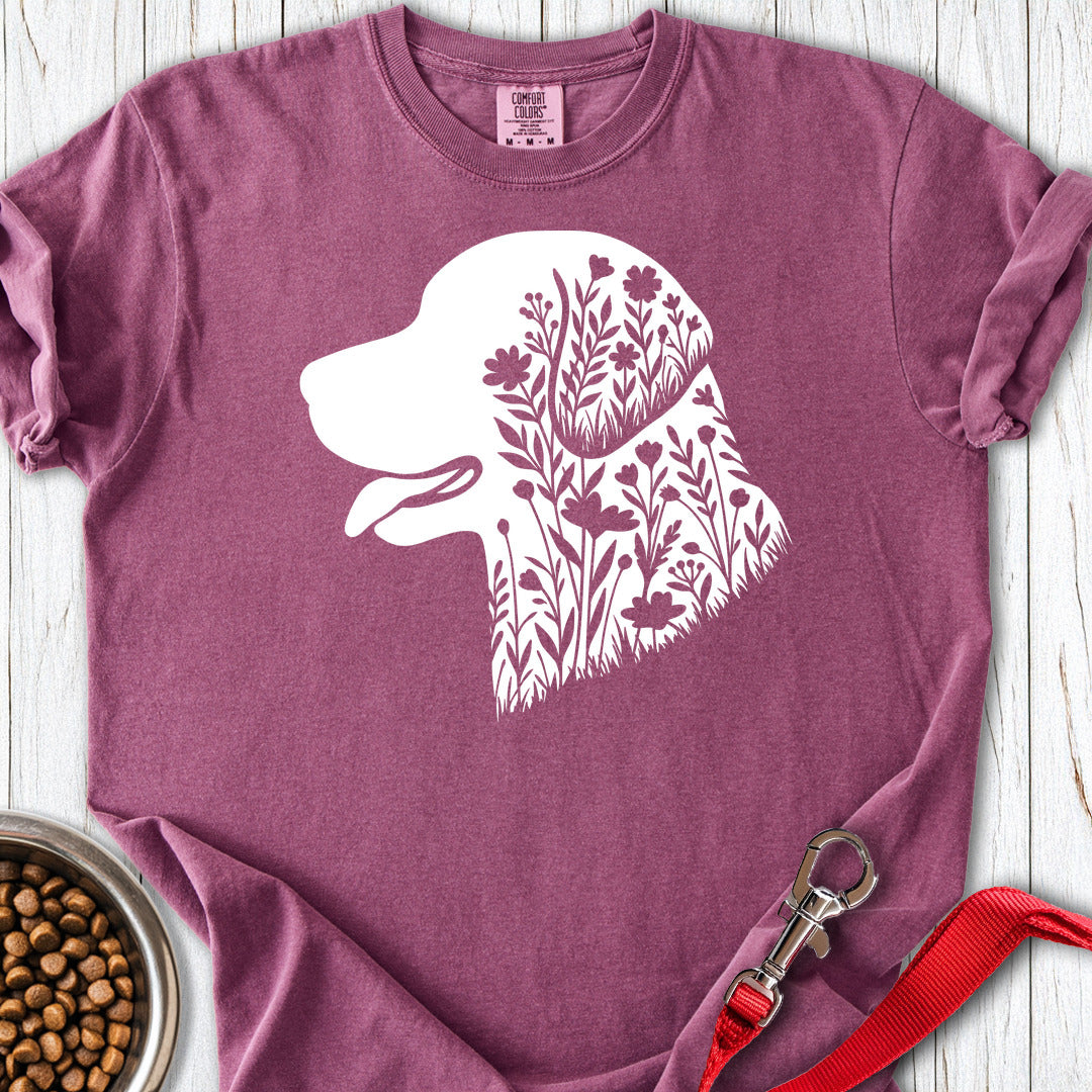 Chesapeake Bay Retriever Flowers Premium Tee Gift For Dog Lover