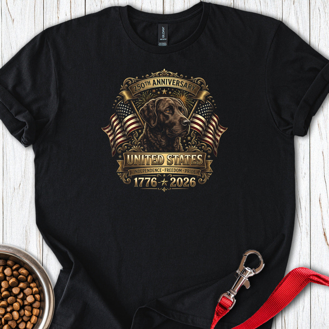 Chesapeake Bay Retriever USA T Shirt Gift For Dog Lover