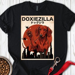 Dachshund Doxiezilla Red T Shirt Gift For Dog Lover