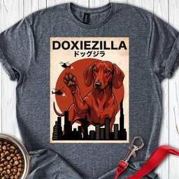 Dachshund Doxiezilla Red T Shirt Gift For Dog Lover
