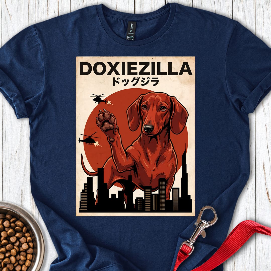 Dachshund Doxiezilla Red T Shirt Gift For Dog Lover