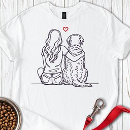 Chesapeake Bay Retriever Hug T Shirt Gift For Dog Lover