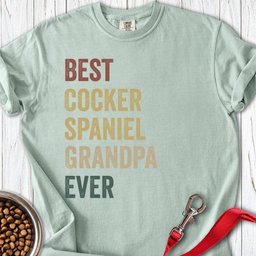 Cocker Spaniel Grandpa Premium Tee Gift For Grandpa
