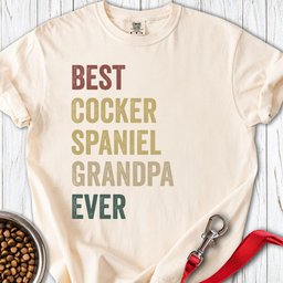 Cocker Spaniel Grandpa Premium Tee Gift For Grandpa