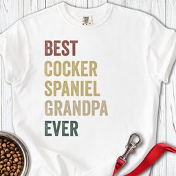 Cocker Spaniel Grandpa Premium Tee Gift For Grandpa