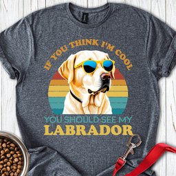 Cool Yellow Labrador T Shirt Gift For Dog Lover