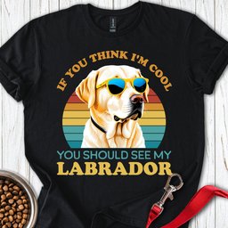 Cool Yellow Labrador T Shirt Gift For Dog Lover