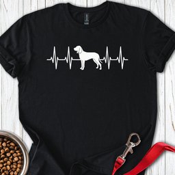 Coonhound Heartbeat T Shirt Gift For Dog Lover