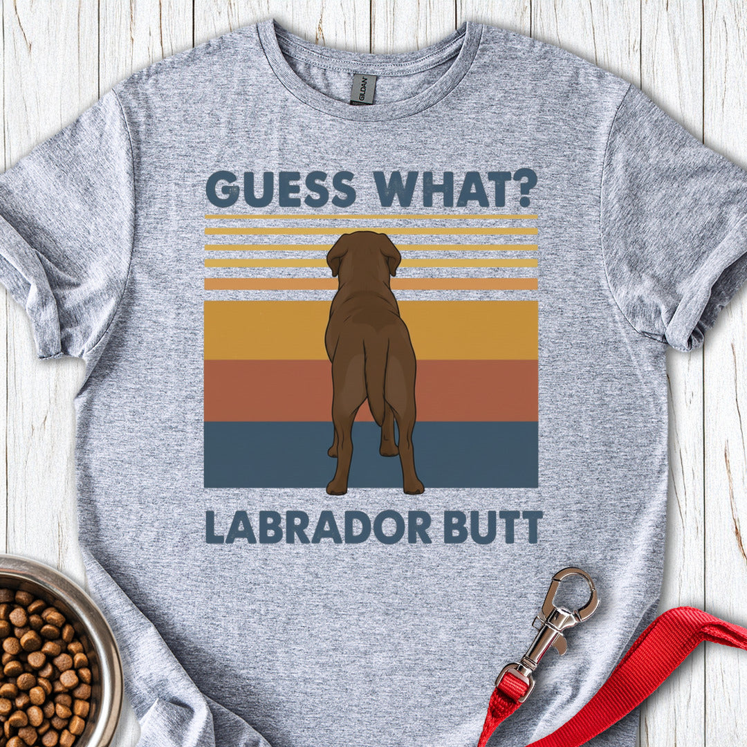 Chocolate Lab Butt T Shirt Gift For Dog Lover