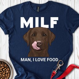 Chocolate Lab Milf T Shirt Gift For Dog Lover
