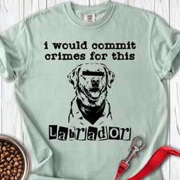 Commit Crimes Labradors Premium Tee Gift For Dog Lover