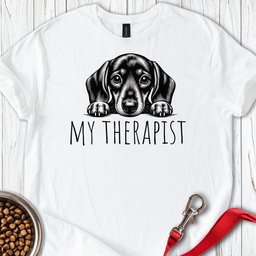 Dachshund My Therapist T Shirt Gift For Dog Lover
